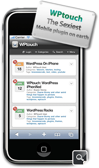WPtouch mobile plugin