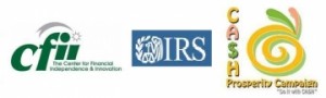 the cfii logo and IRS logo